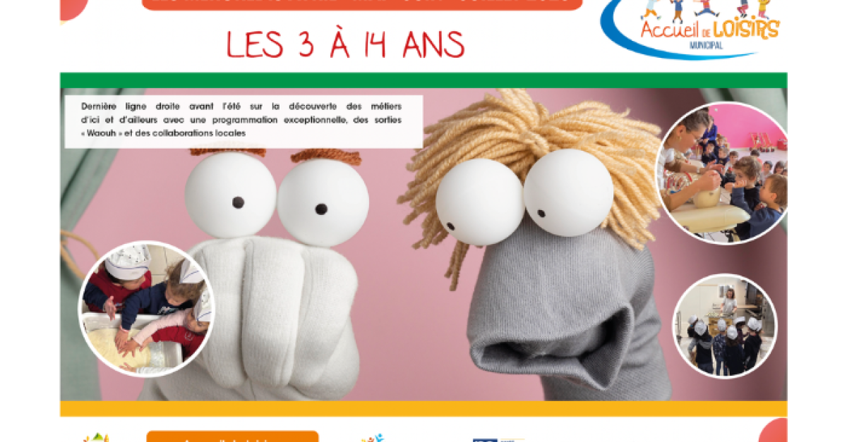 NOUVEAU programme ACM des mercredis du mois d'avril, mai, juin et juillet 2026