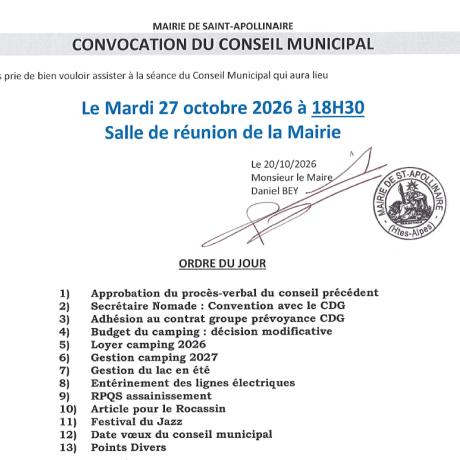 ODJ 2026 10 27