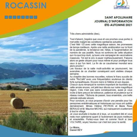 Rocassin juin 2021