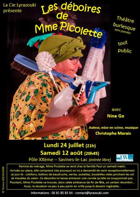 AFFICHE Mme Picolette