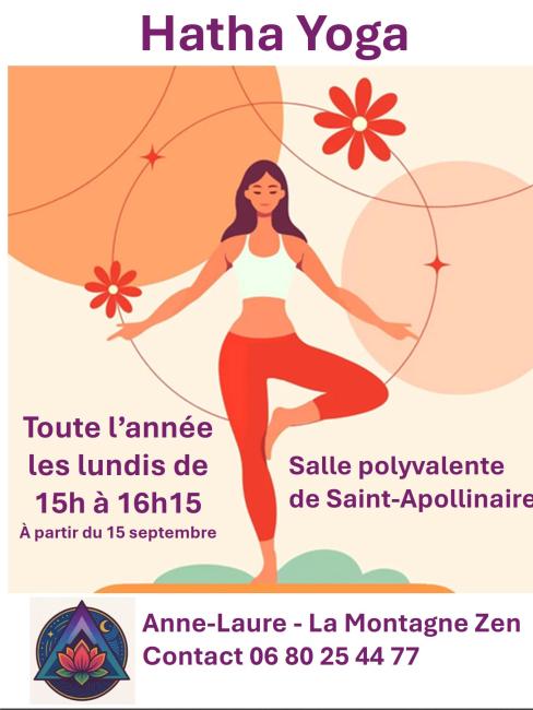 COURS DE HATHA YOGA A PARTIR DU 15 SEPTEMBRE
